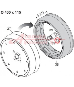 Rulment roata adancime F04100150R 